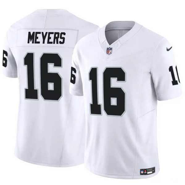 Men & Women & Youth Las Vegas Raiders #16 Jakobi Meyers White 2023 F.U.S.E Vapor Untouchable Limited Jersey
